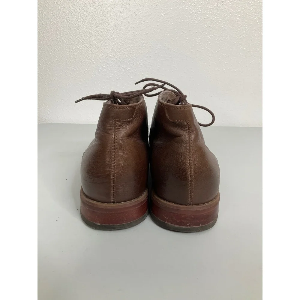 Florsheim Mens Brown Leather Chukka Boots Medallion Toe 15085-200‎ Size 10.5 D